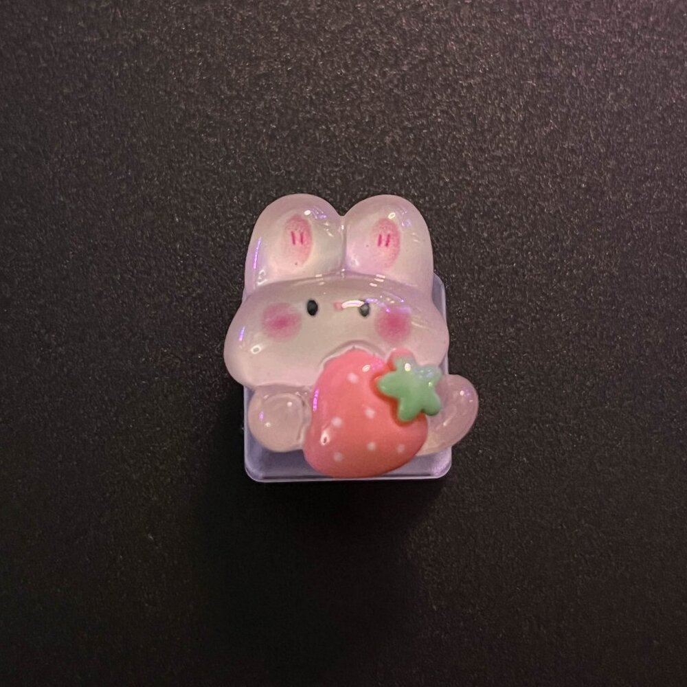 Cute Bunny Keycap OEM Mechanical Keyboard with Cross Axis